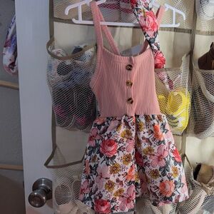 Floral Pink and Multicolor Dress